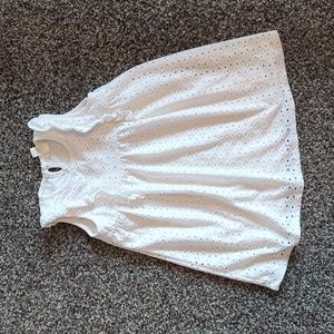 White eyelet dress
